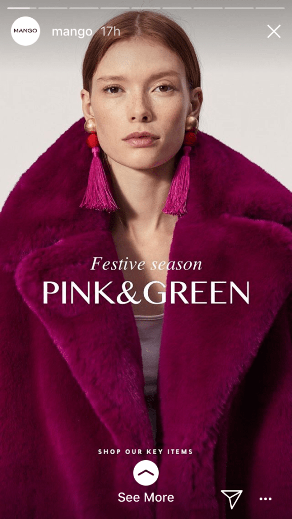 Mango instagram story