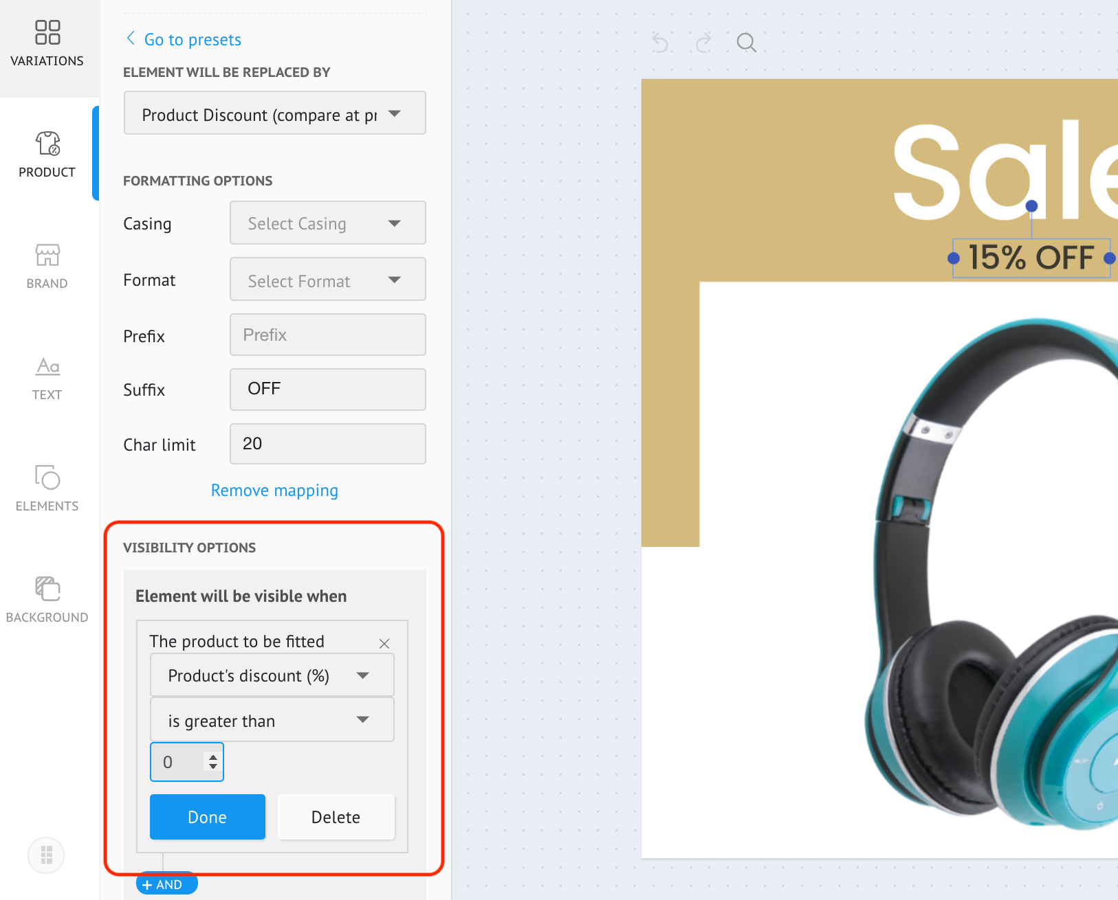 Show discounts as % off on your catalogs in Socioh