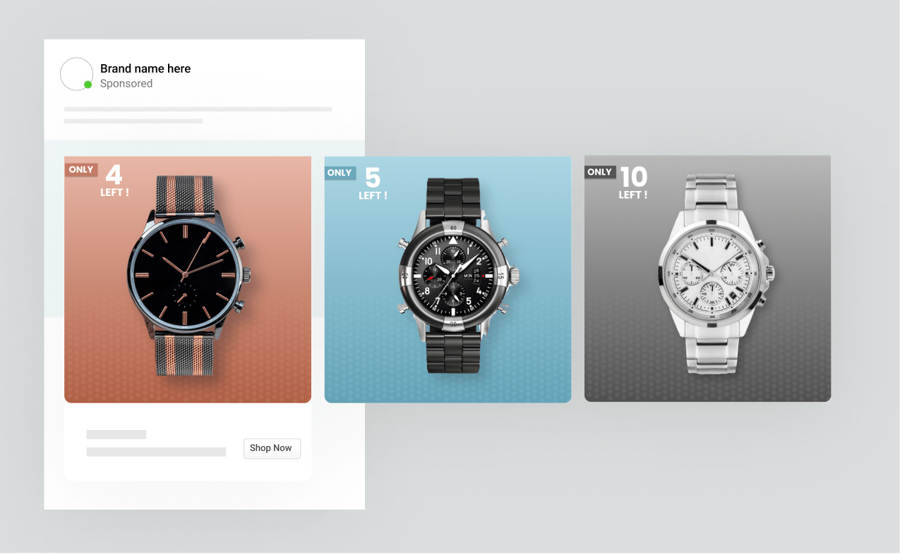 Branded Catalog showing inventory for products with lower stock