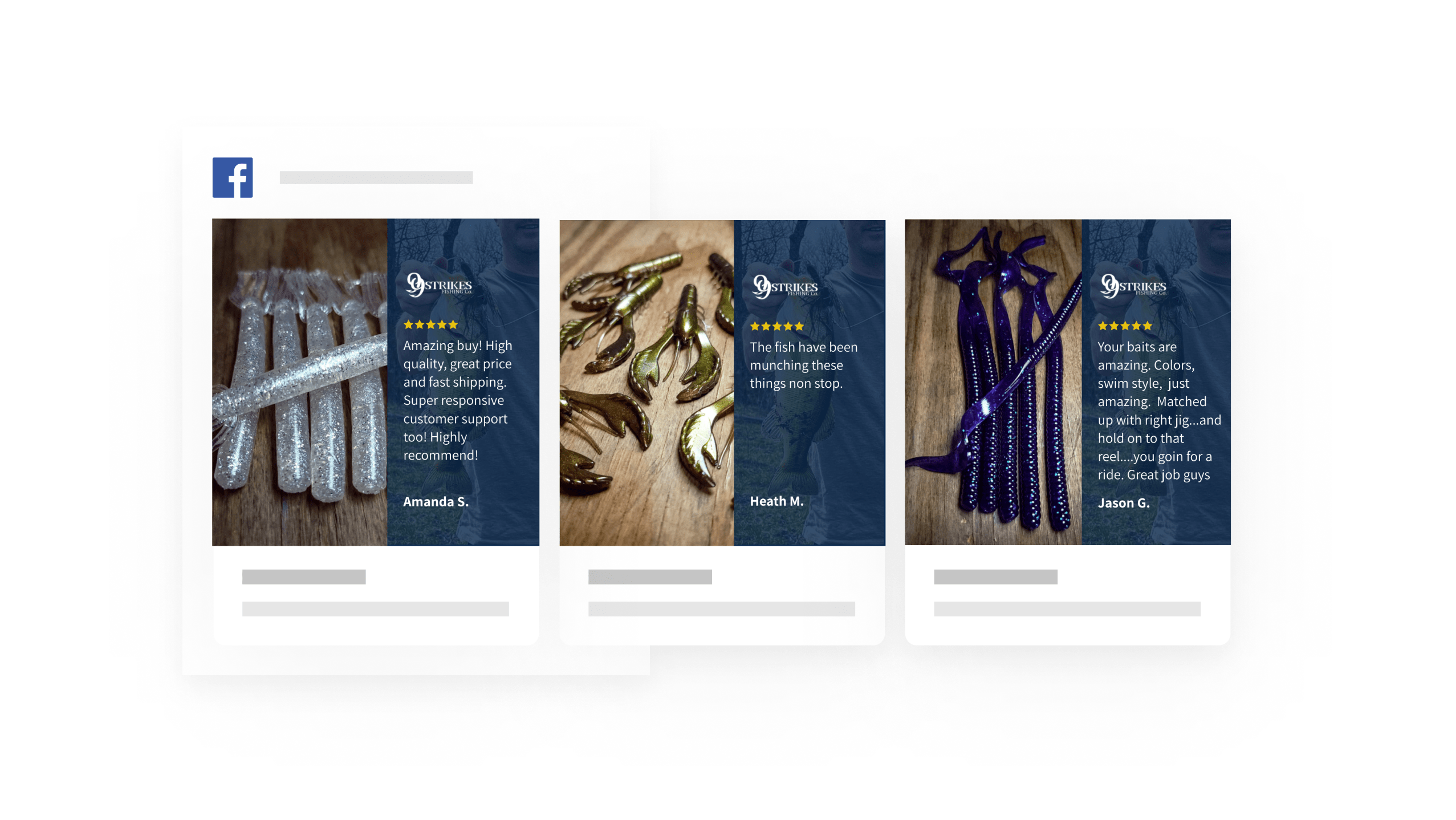 Branded Catalog showing reviews that are automatically mapped onto each product card