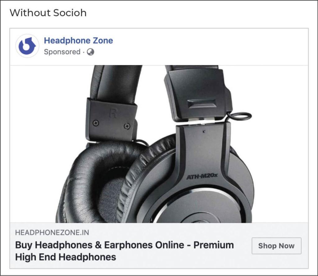 Headphone Zone link ad without Socioh