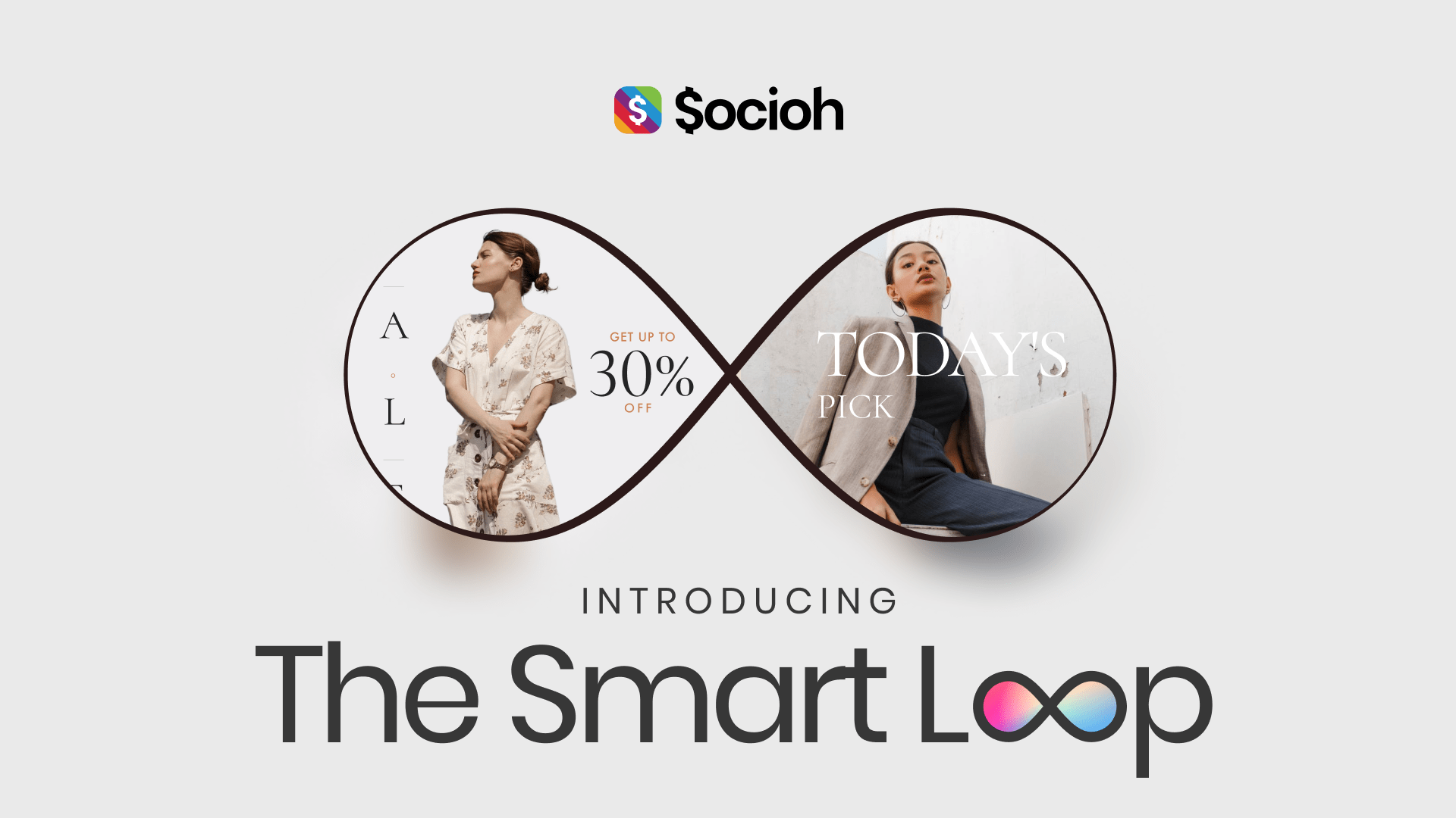 Blog banner with a graphic of a loop and lifestyle product images with the title