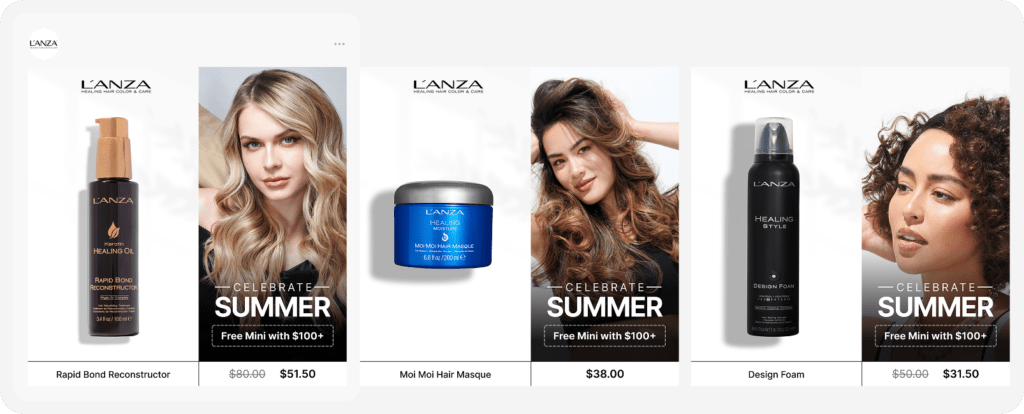 DPA ad created for L'ANZA by Socioh