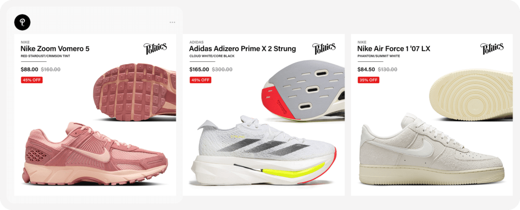 DPA ad created for Sneaker Politics by Socioh